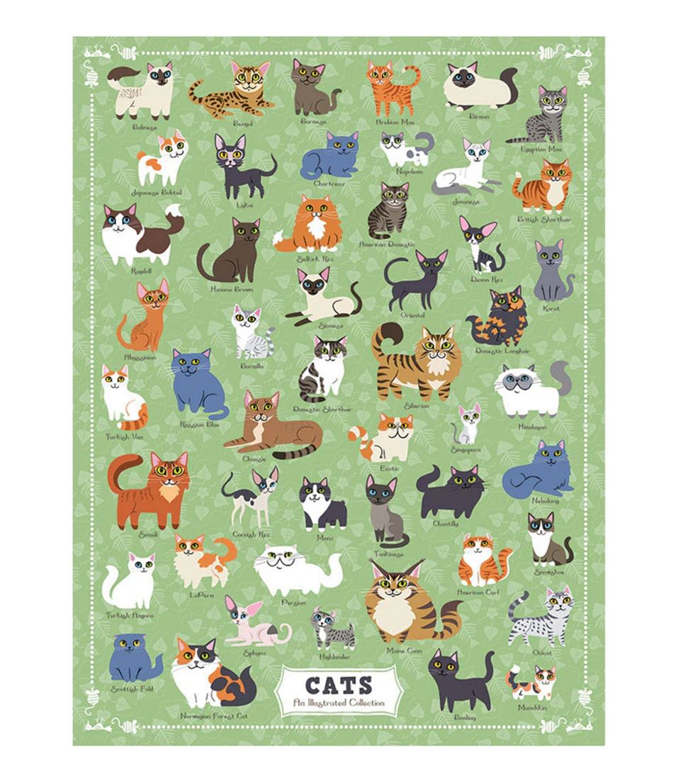 Illustrated Cats Puzzle, 500 Pieces | L.L.Bean