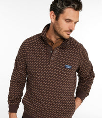 Men's Bean's Quilted Sweatshirt, Mockneck, Print | L.L.Bean