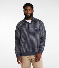 Men's Bean's Quilted Sweatshirt, Mockneck, Print | L.L.Bean