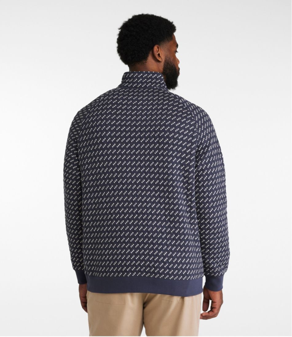 Men's Bean's Quilted Sweatshirt, Mockneck, Print | L.L.Bean