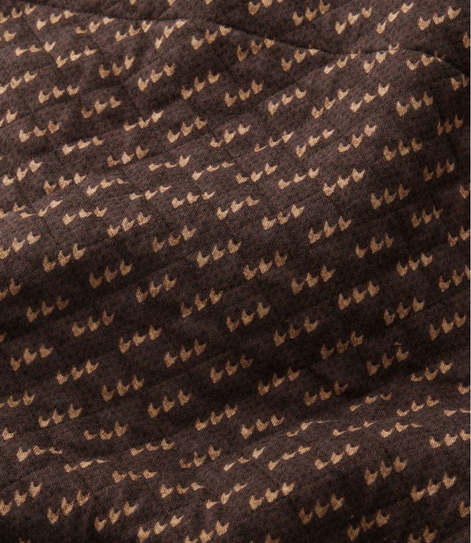 Men's Bean's Quilted Sweatshirt, Mockneck, Print | L.L.Bean