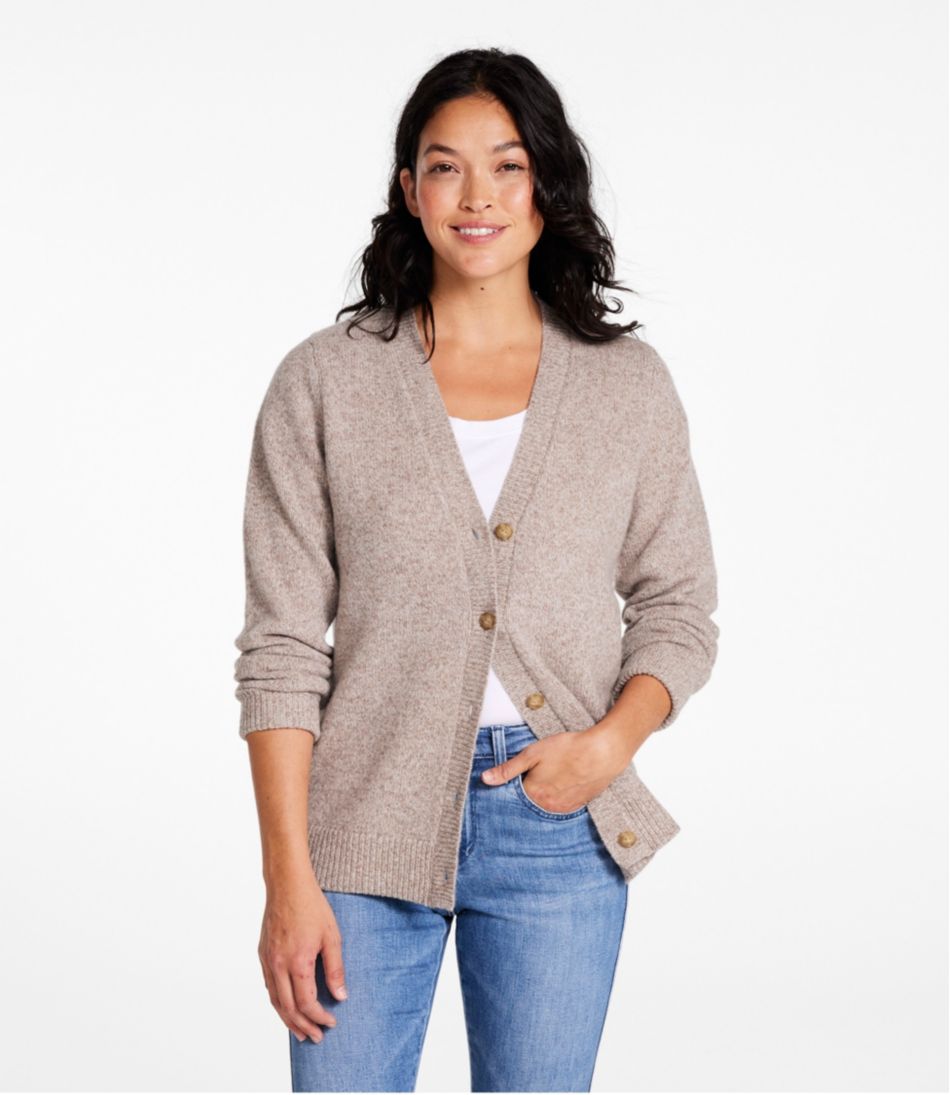 Women's Bean's Classic Ragg Wool Sweater, Button-Front Cardigan | L.L.Bean