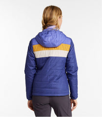 Women's Mountain Classic Puffer Hooded Jacket, Colorblock | L.L.Bean