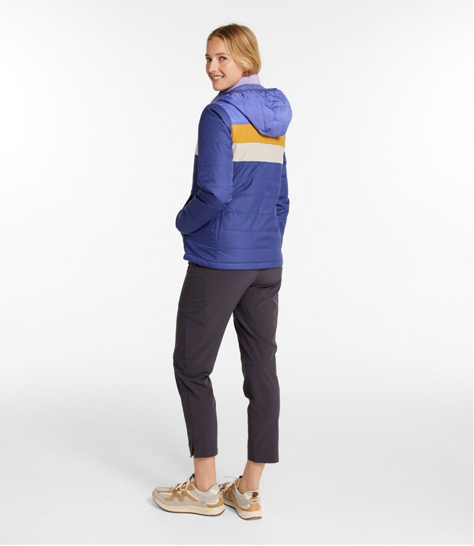 Women's Mountain Classic Puffer Hooded Jacket, Colorblock | L.L.Bean