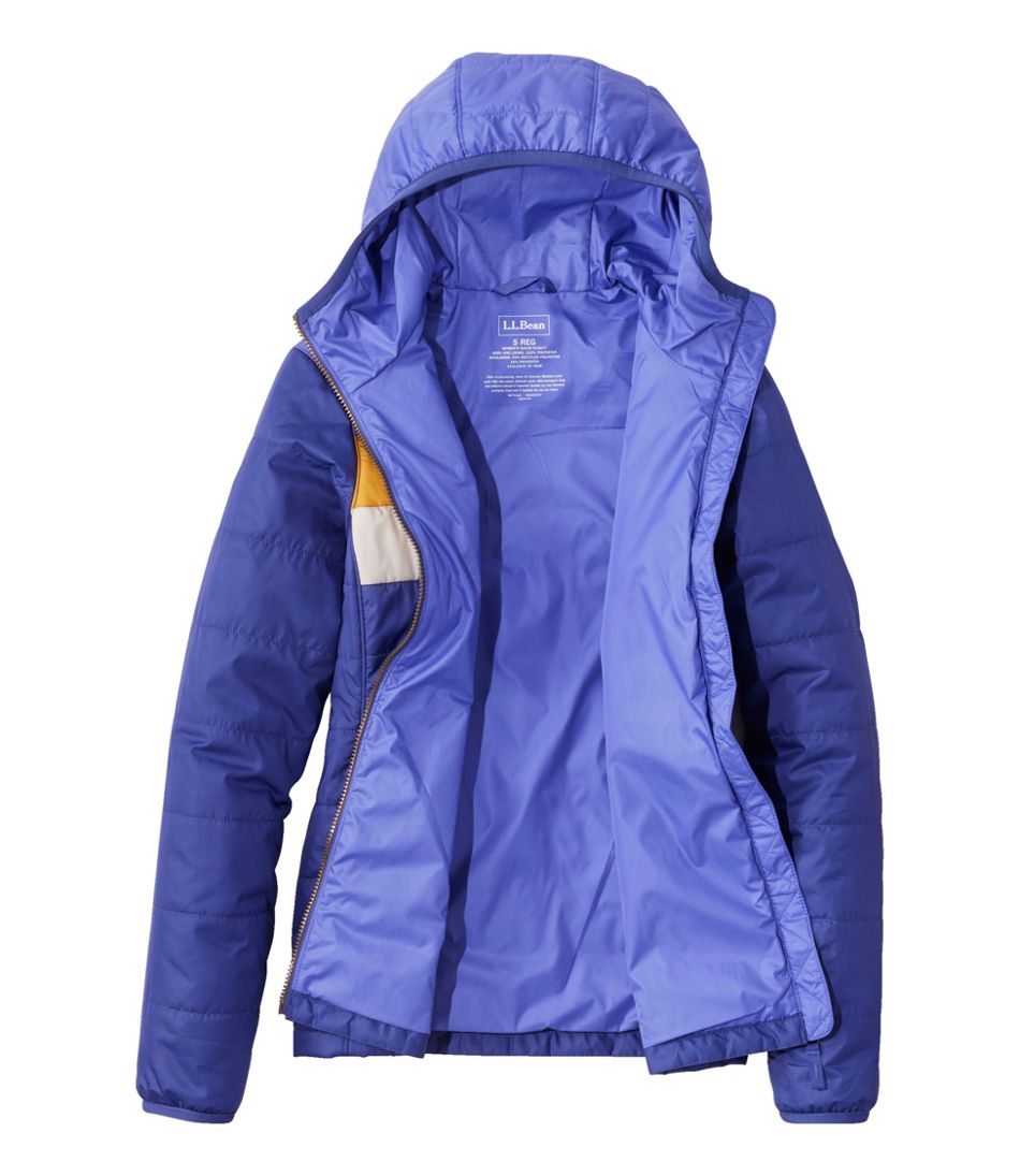 Women's Mountain Classic Puffer Hooded Jacket, Colorblock | L.L.Bean