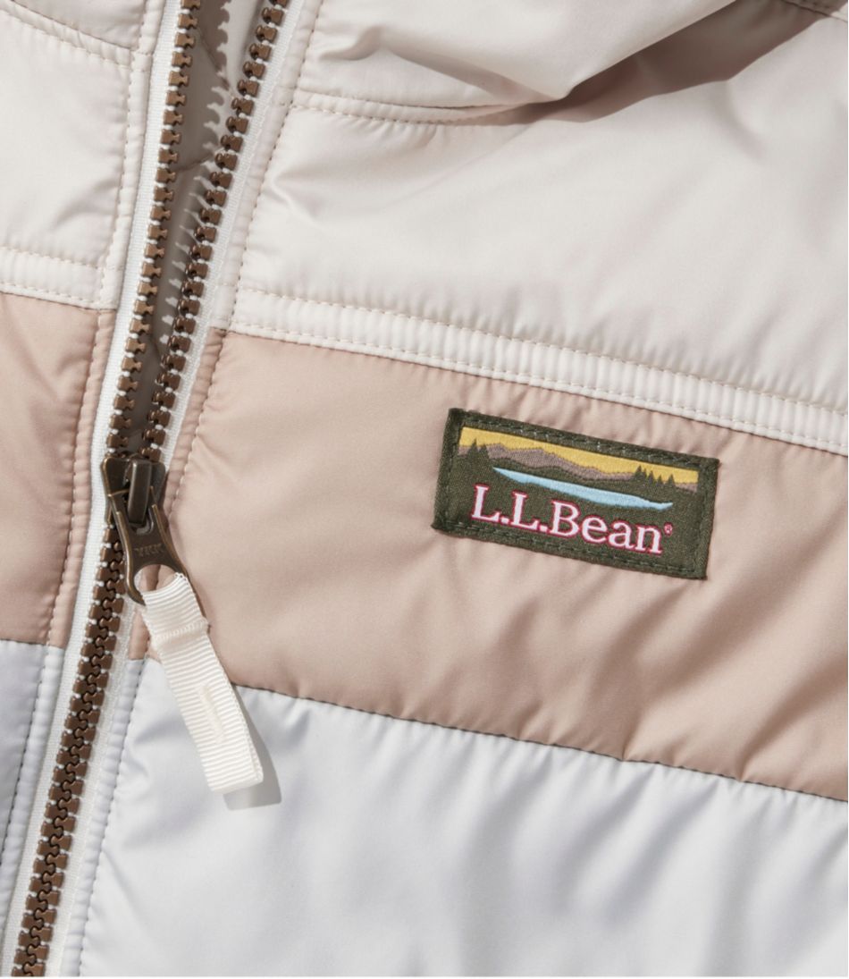 Women's Mountain Classic Puffer Hooded Jacket, Colorblock | L.L.Bean