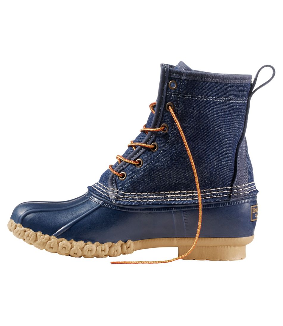 Women's Bean Boots, 8" Denim Insulated Flannel-Lined | L.L.Bean