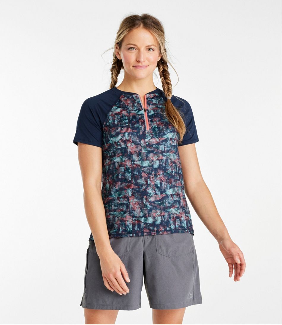 Women's Comfort Cycling Jersey Print Short-Sleeve | L.L.Bean