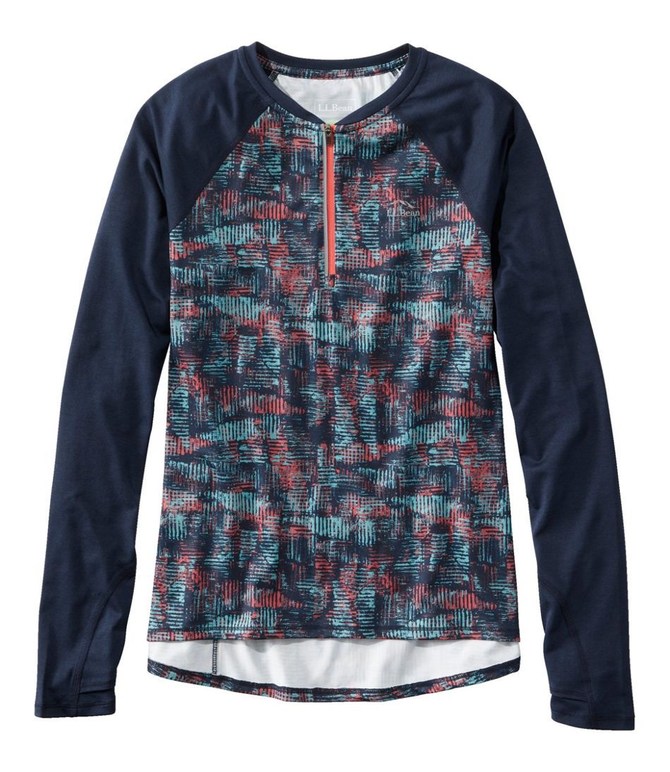 Women's Comfort Cycling Jersey, Long-Sleeve Print | L.L.Bean