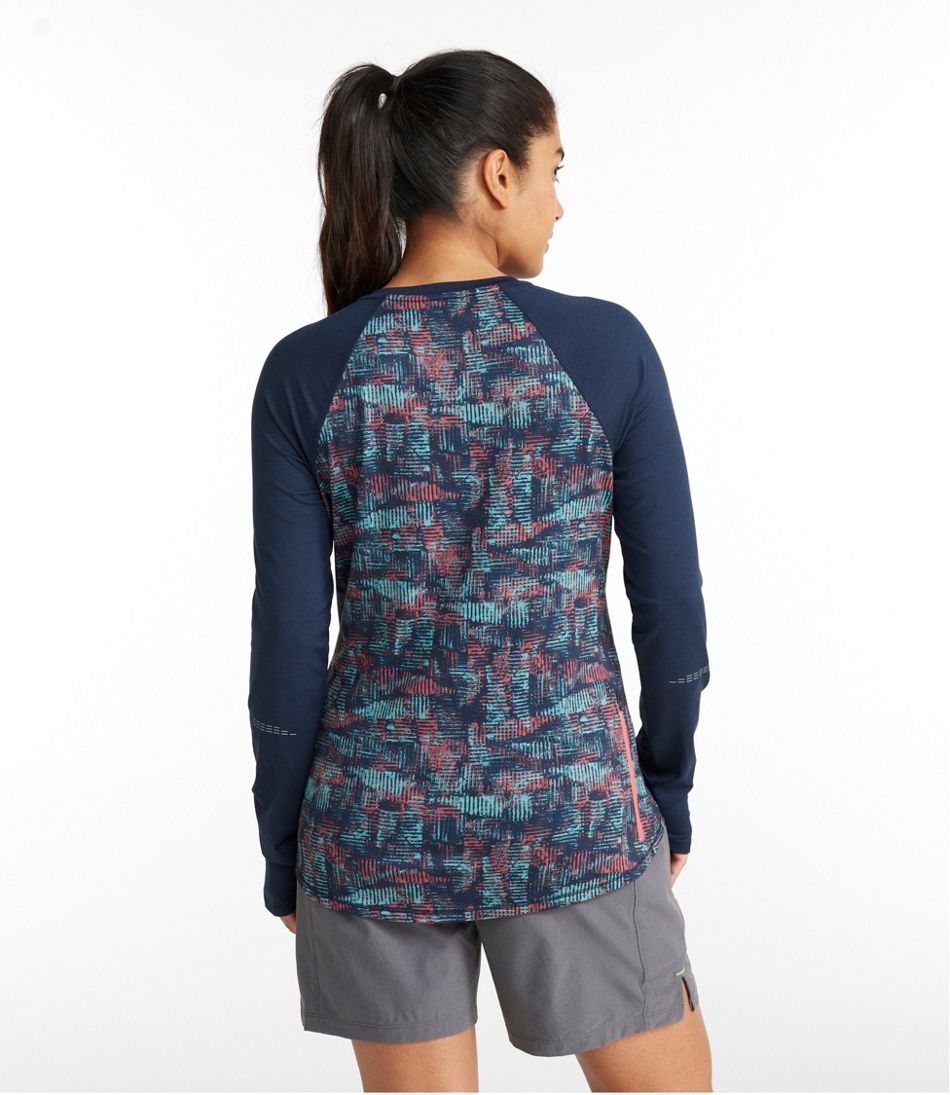 Women's Comfort Cycling Jersey, Long-Sleeve Print | L.L.Bean
