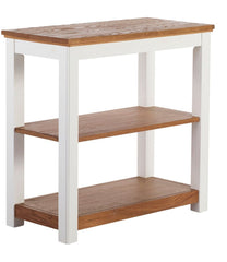 Painted Farmhouse Two-Shelf Console, Wood Top | L.L.Bean