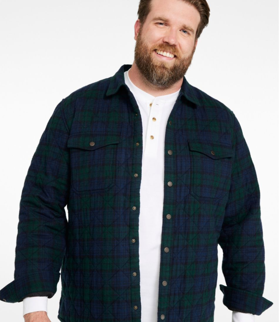 Men's Quilted Scotch Plaid Flannel Shirt Jac | L.L.Bean