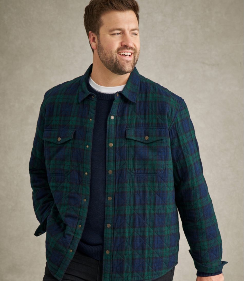 Men's Quilted Scotch Plaid Flannel Shirt Jac | L.L.Bean