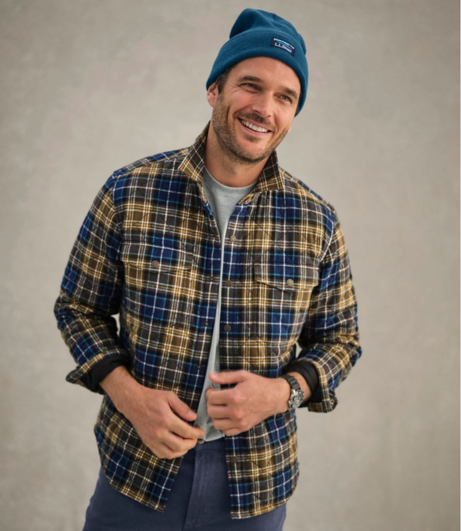 Men's Quilted Scotch Plaid Flannel Shirt Jac | L.L.Bean