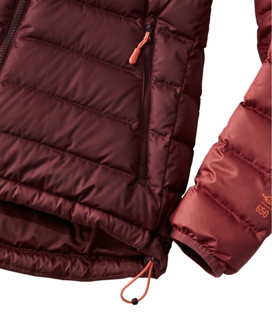 Women's Bean's Down Hooded Jacket, Colorblock | L.L.Bean