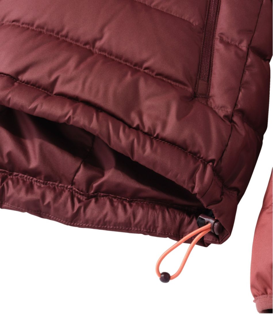 Women's Bean's Down Hooded Jacket, Colorblock | L.L.Bean