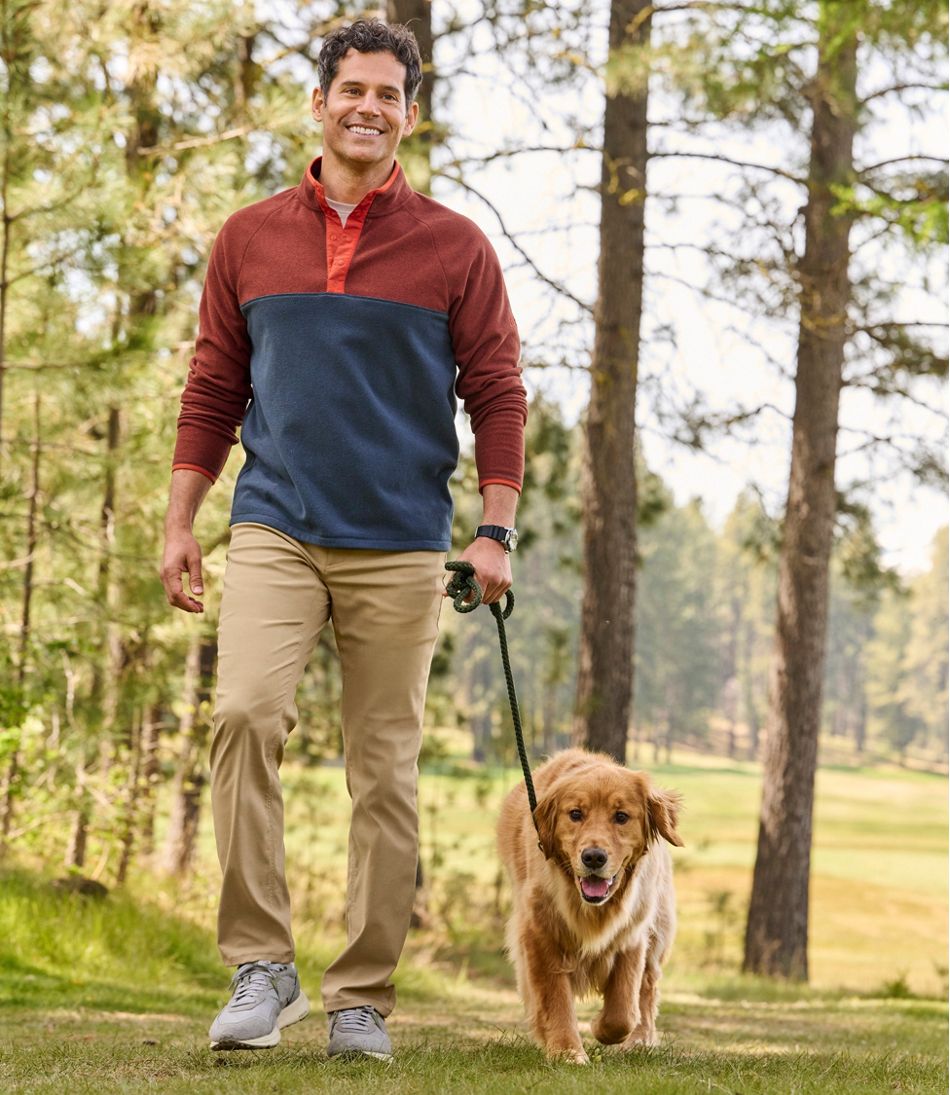 Men's All Season Access Fleece Pullover, Colorblock | L.L.Bean