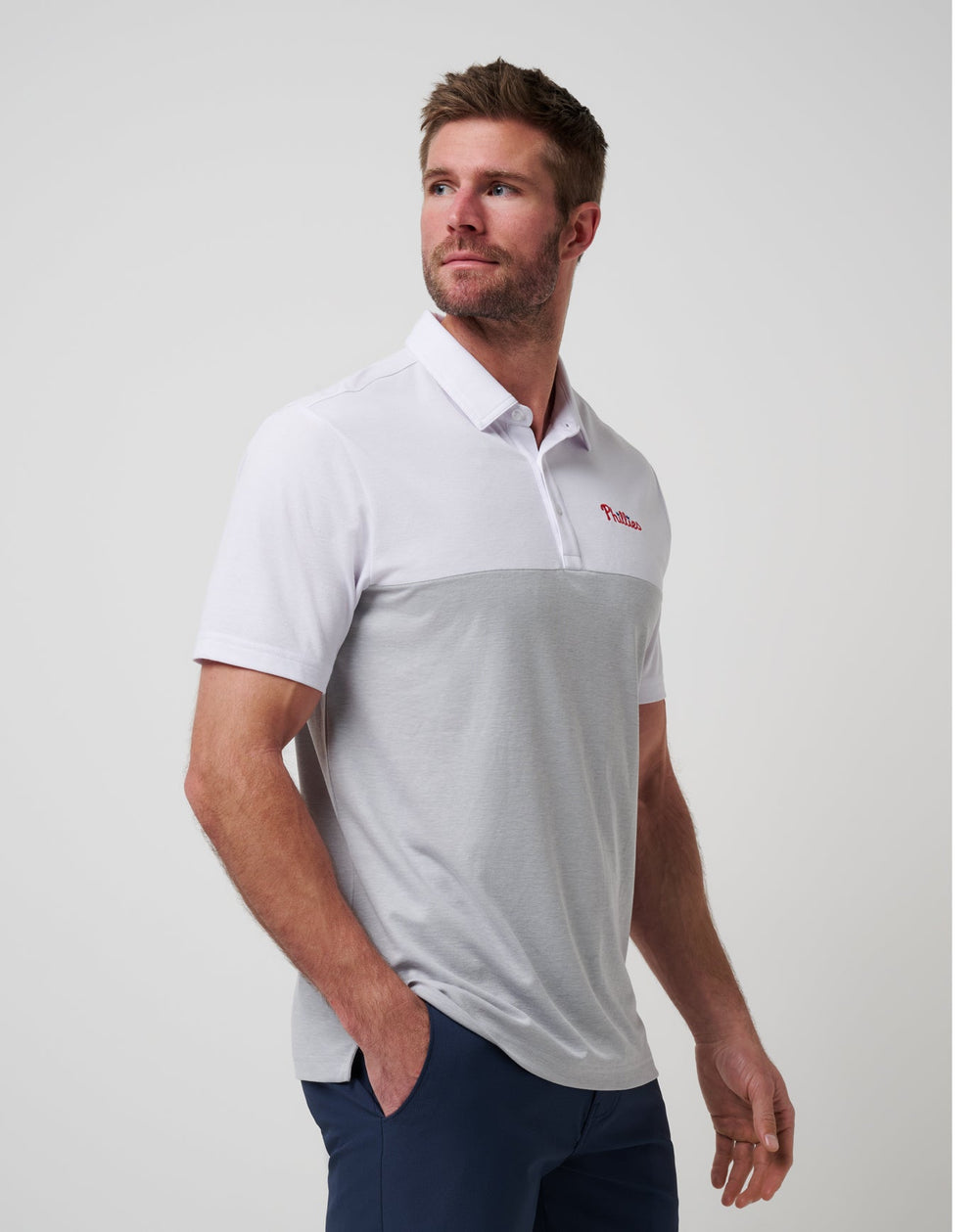 White/Heather Grey Travis Mathew