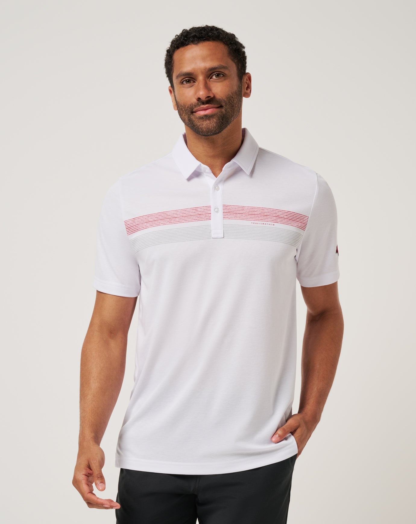 White/Crimson Travis Mathew